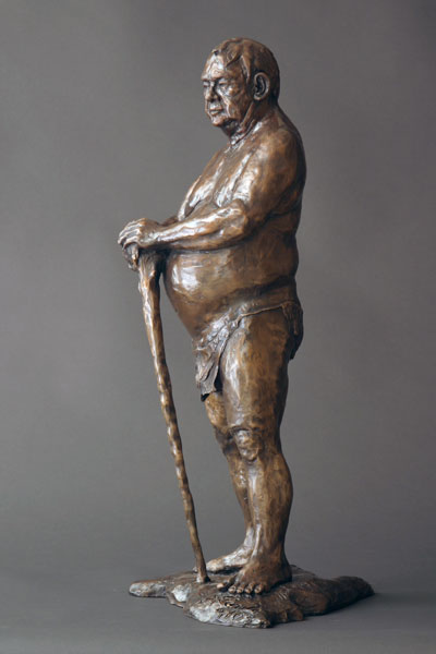 Beachcomber sculpture left view