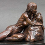 "Naiad" bronze sculpture by Gregory Reade