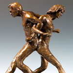 "Negotiation" bronze sculpture by Gregory Reade