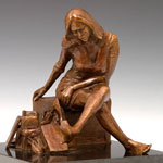 "Thrill of the Hunt" bronze sculpture by Gregory Reade